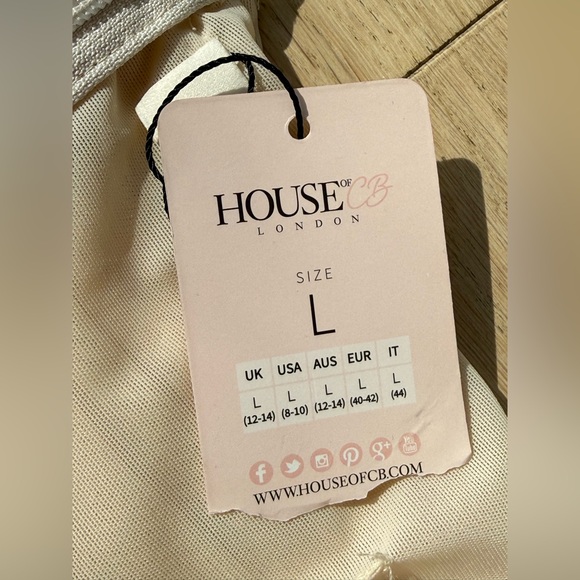 HOUSE OF CB “Anais” Ivory Ruched Tulle Dress BNWT - Picture 3 of 5